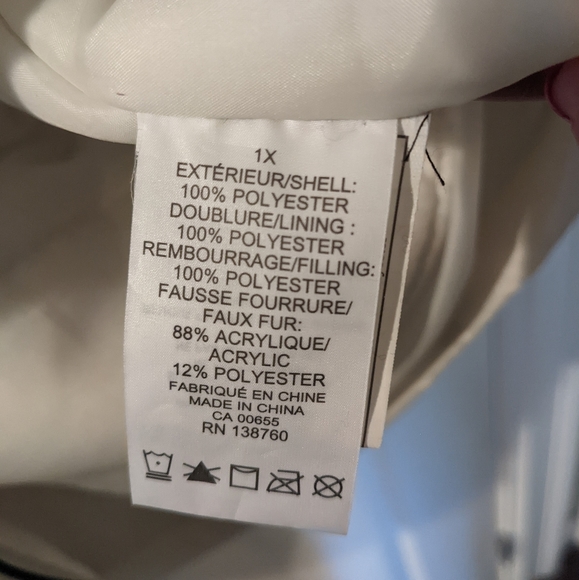 Hooded Winter Jacket with Removable Faux Fur - Picture 5 of 5